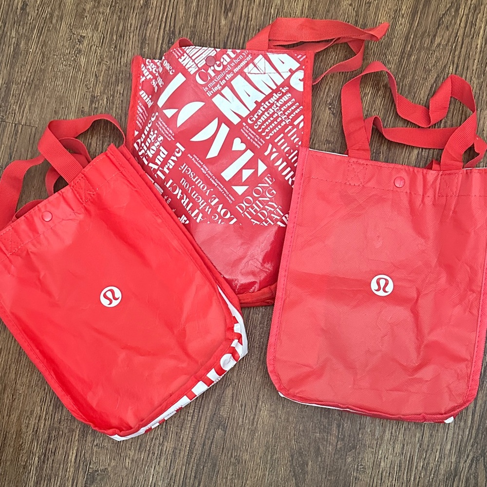 lululemon athletica Red Tote Bags
